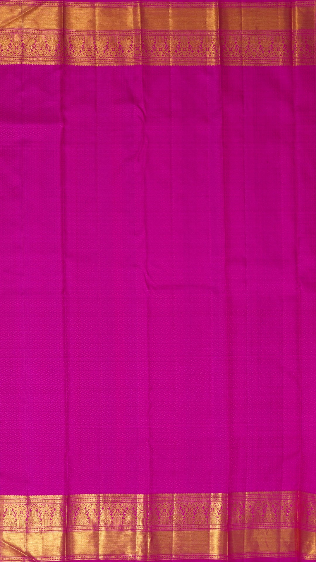 Magenta Pink Kanchi Pattu Saree with Zari Border