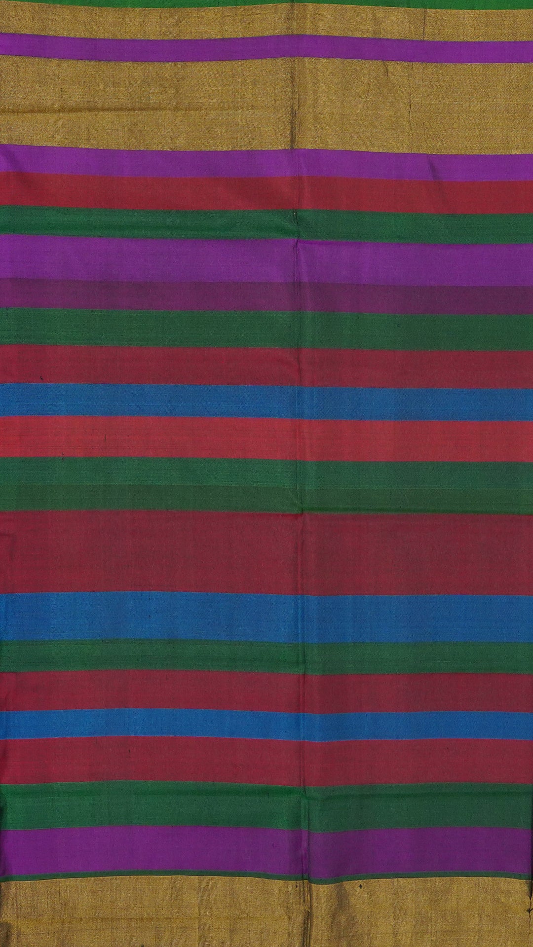 Multi-Color Patola Silk Saree with Medium Green Contrast Zari Border