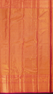 Gold Tissue Kanchipuram Saree with Pink Pallu