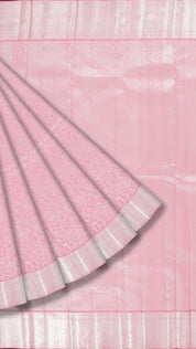 Peach Kanchipuram Saree with Kadi Border