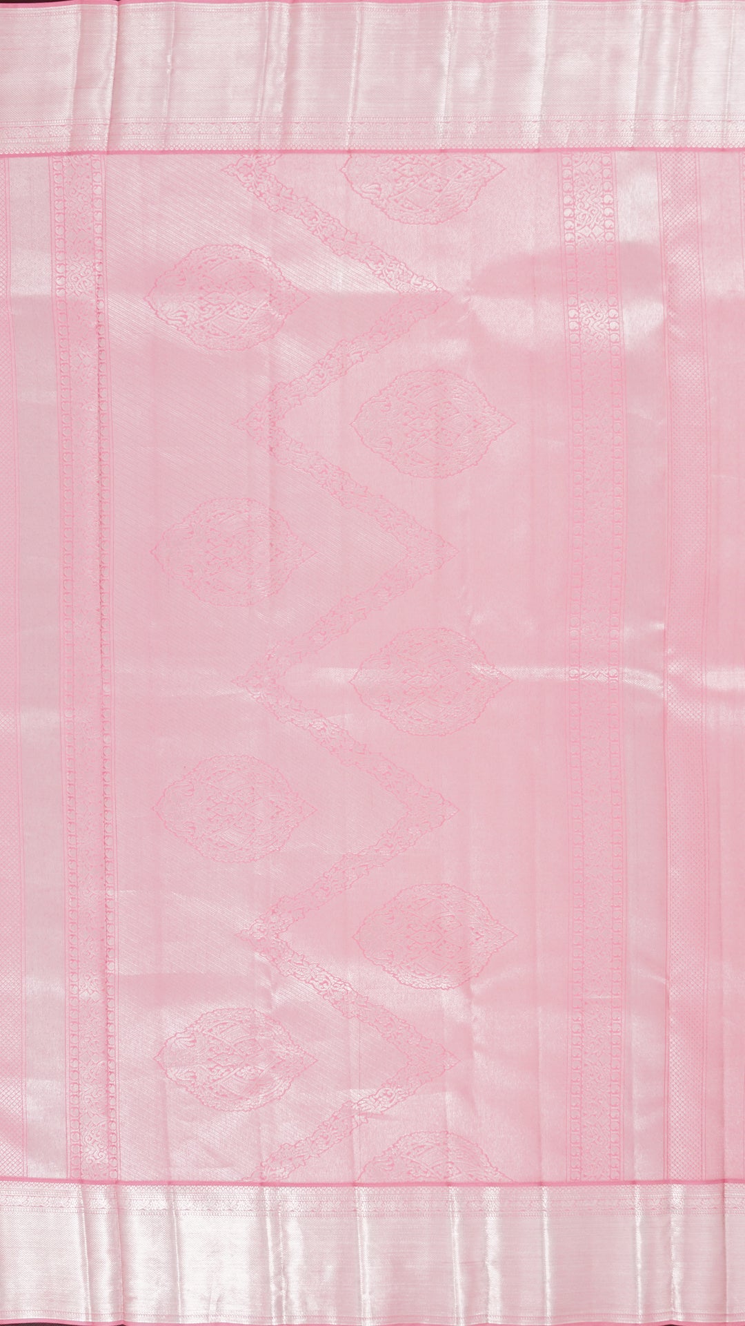 Peach Kanchipuram Saree with Kadi Border