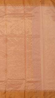 Light Mauve Pink Chanderi Silk Saree with Gold Butta Work