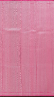 Baby Pink Banaras Saree with Silver Zari Border
