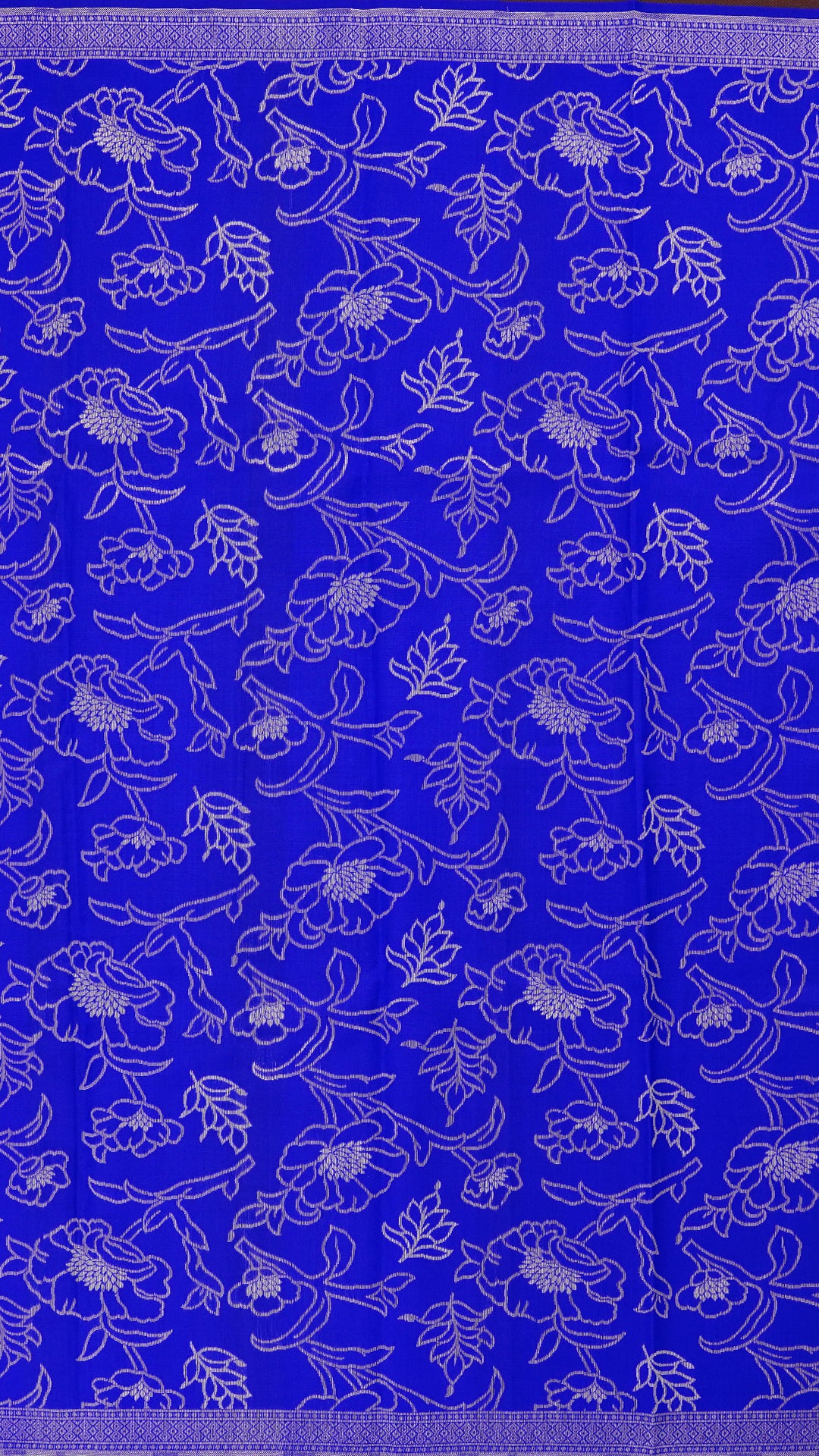 Royal Blue Banaras Saree with Rich Brocade Detailing