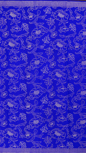Royal Blue Banaras Saree with Rich Brocade Detailing