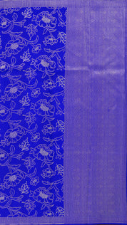 Royal Blue Banaras Saree with Rich Brocade Detailing