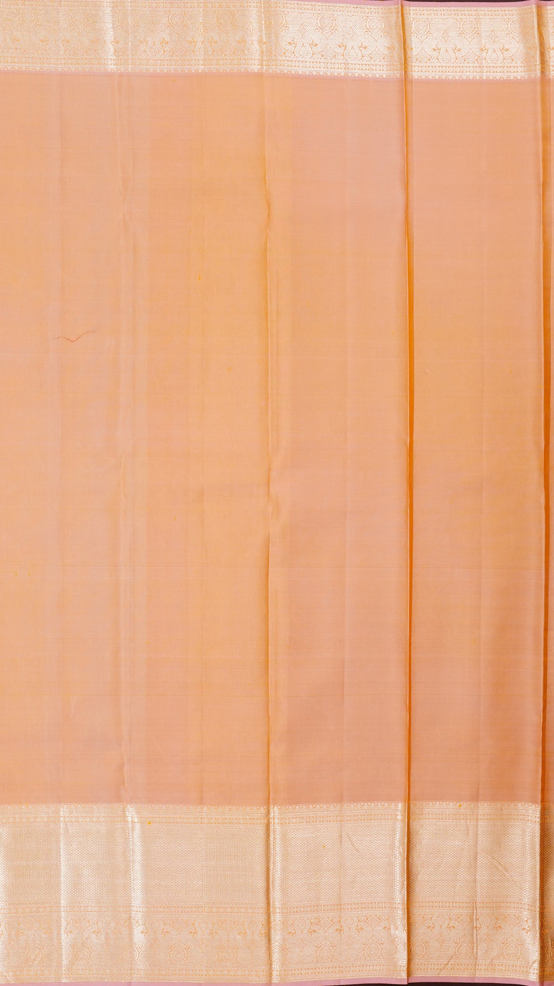 Dark Yellow Kanchipuram Saree with Onion Pink Pallu