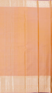 Dark Yellow Kanchipuram Saree with Onion Pink Pallu