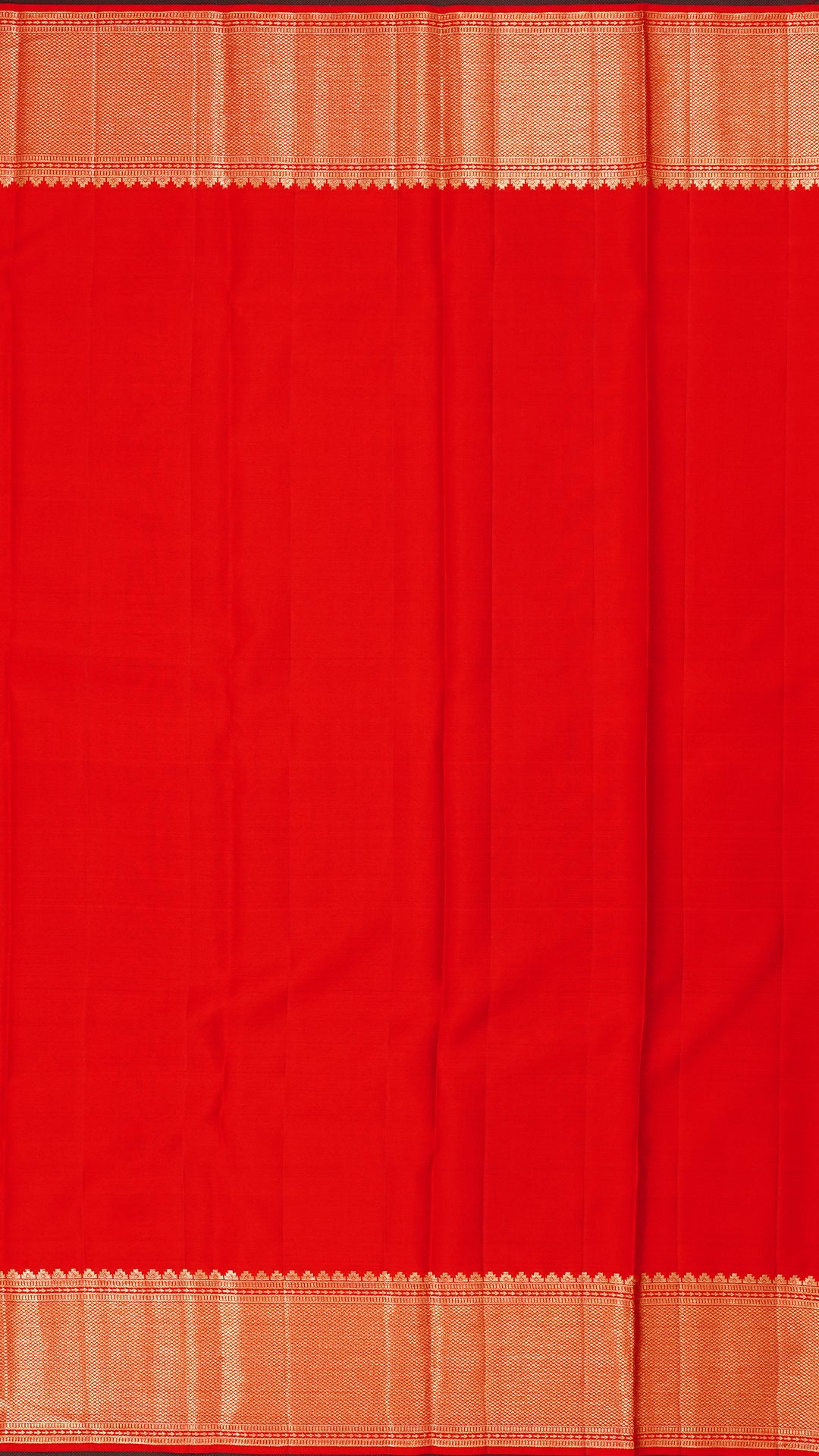 Red Kanchipuram Saree with Brocade Border
