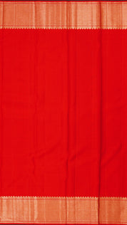 Red Kanchipuram Saree with Brocade Border