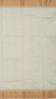 Powder Blue Chanderi Silk Saree with Gold Butta Work