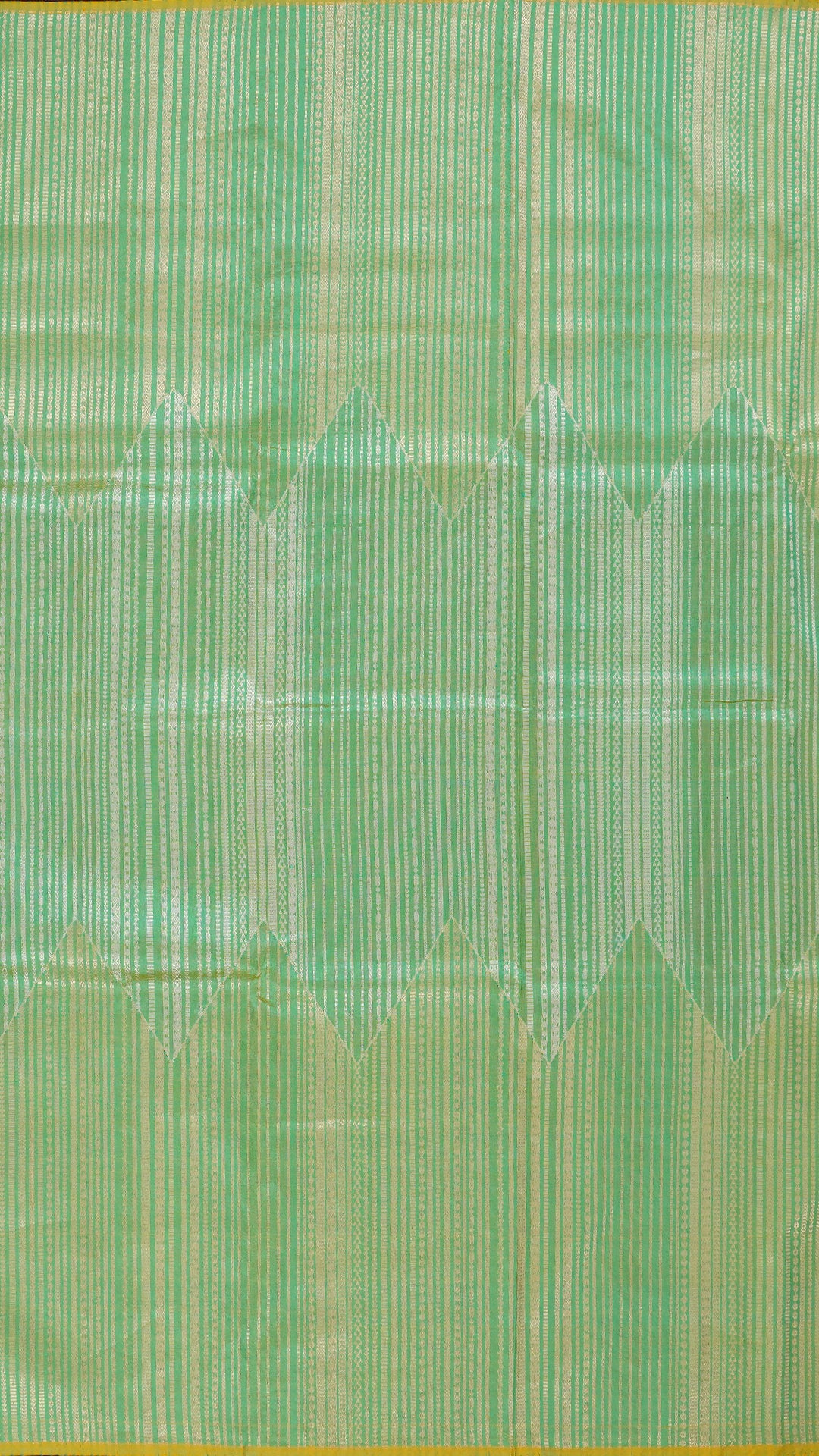 Pista Green Banaras Silk Saree without Border