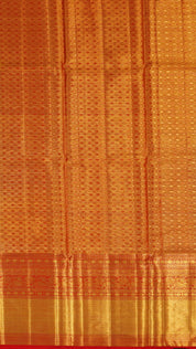 Festive Silk Pavada Featuring Laheraya Design in Cream with Gold