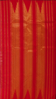 Peach Kanchipuram Saree with Temple Border