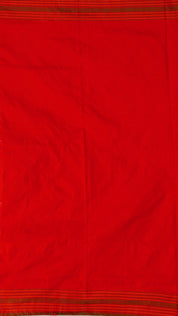 Ikkat Silk Saree with All Over Weave & Plain Border