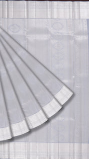 Yash Kanchipuram Saree with Silver Zari Border