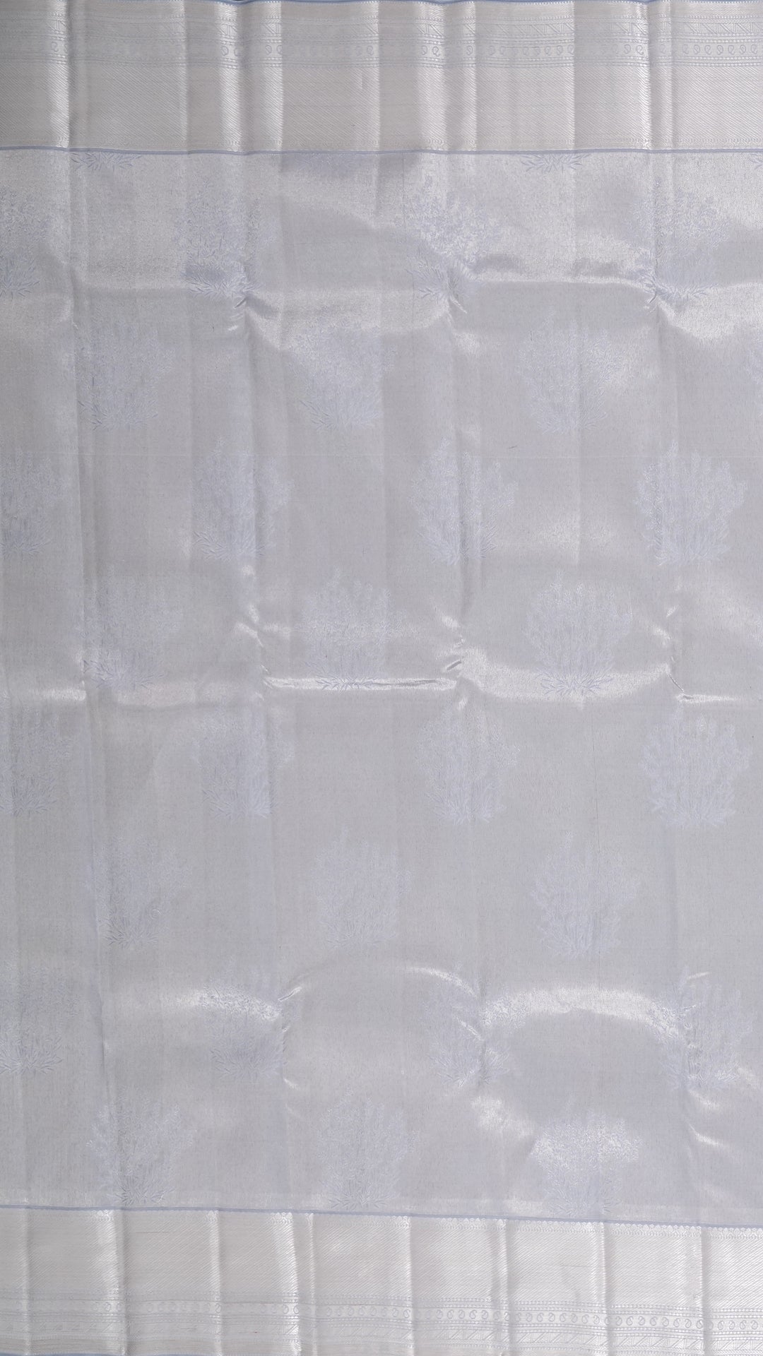 Yash Kanchipuram Saree with Silver Zari Border