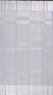 Yash Kanchipuram Saree with Silver Zari Border