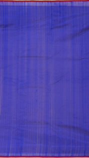 Royal Blue Chanderi Silk Saree with Silver Butta & Zari Border