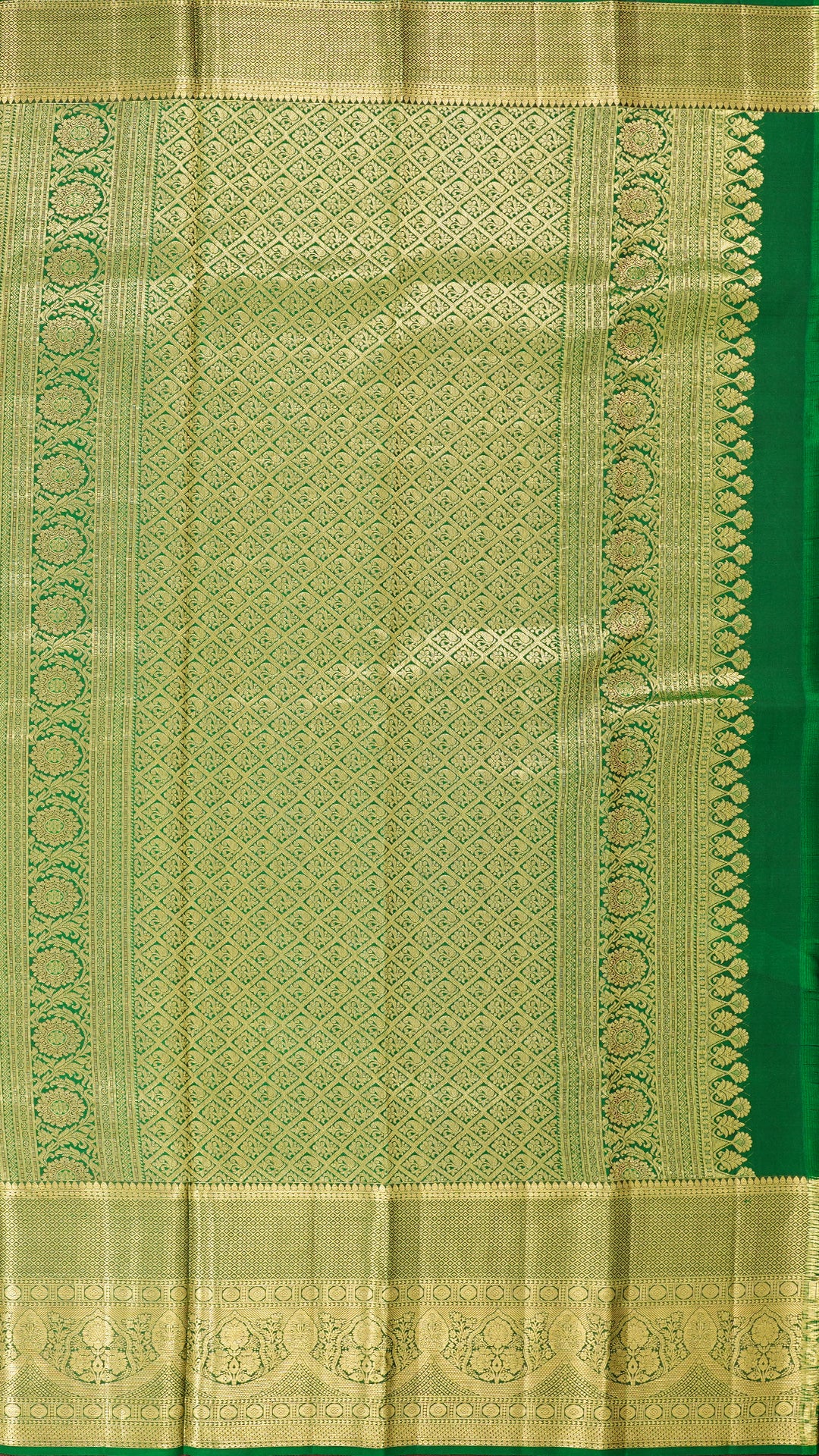 Lavender Kanchipuram Saree with Silver Zari Weave