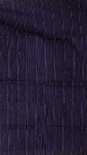 Jute Silk Butta Saree for Workwear in Navy Blue