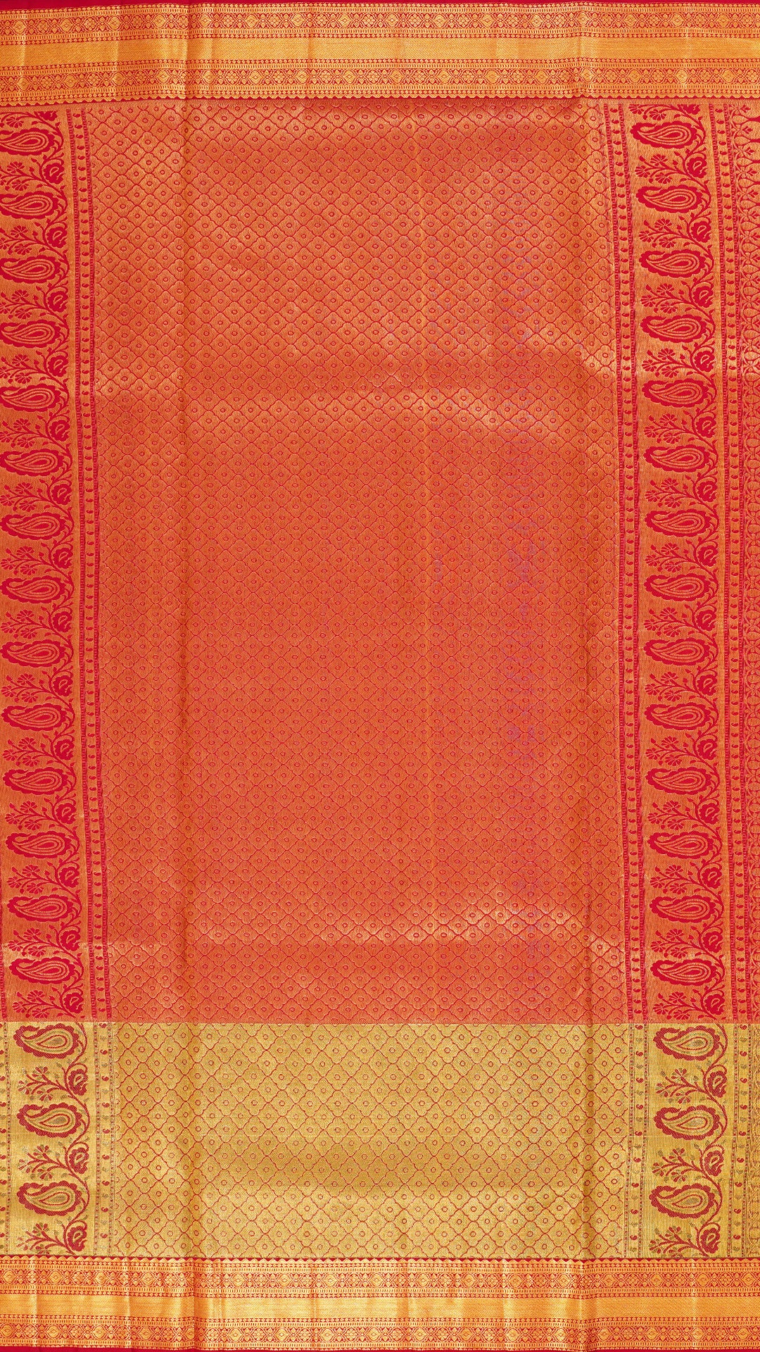 Lavender Kanchipuram Saree with Checks & Butta Design