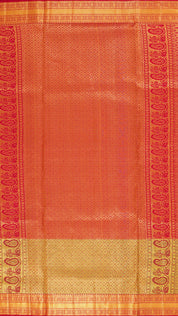 Lavender Kanchipuram Saree with Checks & Butta Design
