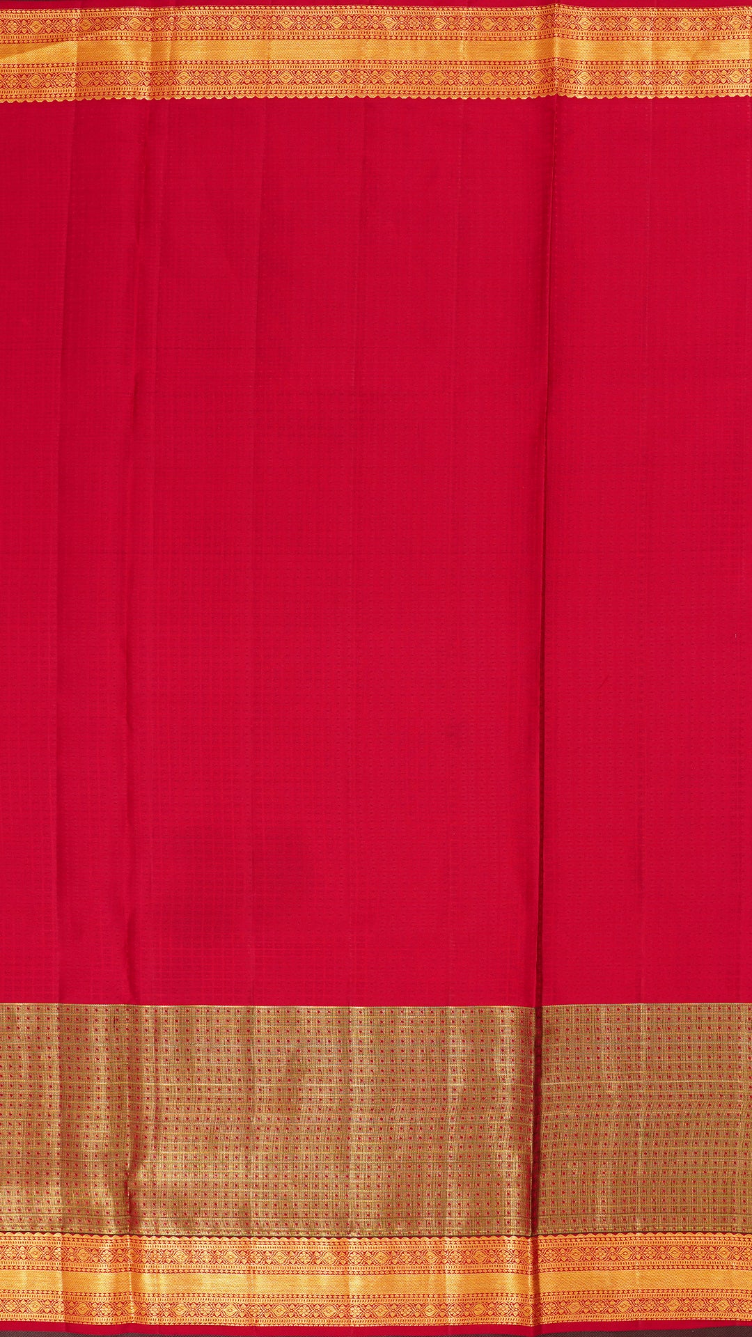 Lavender Kanchipuram Saree with Checks & Butta Design