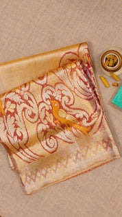 Multi-Colour Dharmavaram Pattu Saree with Self Border