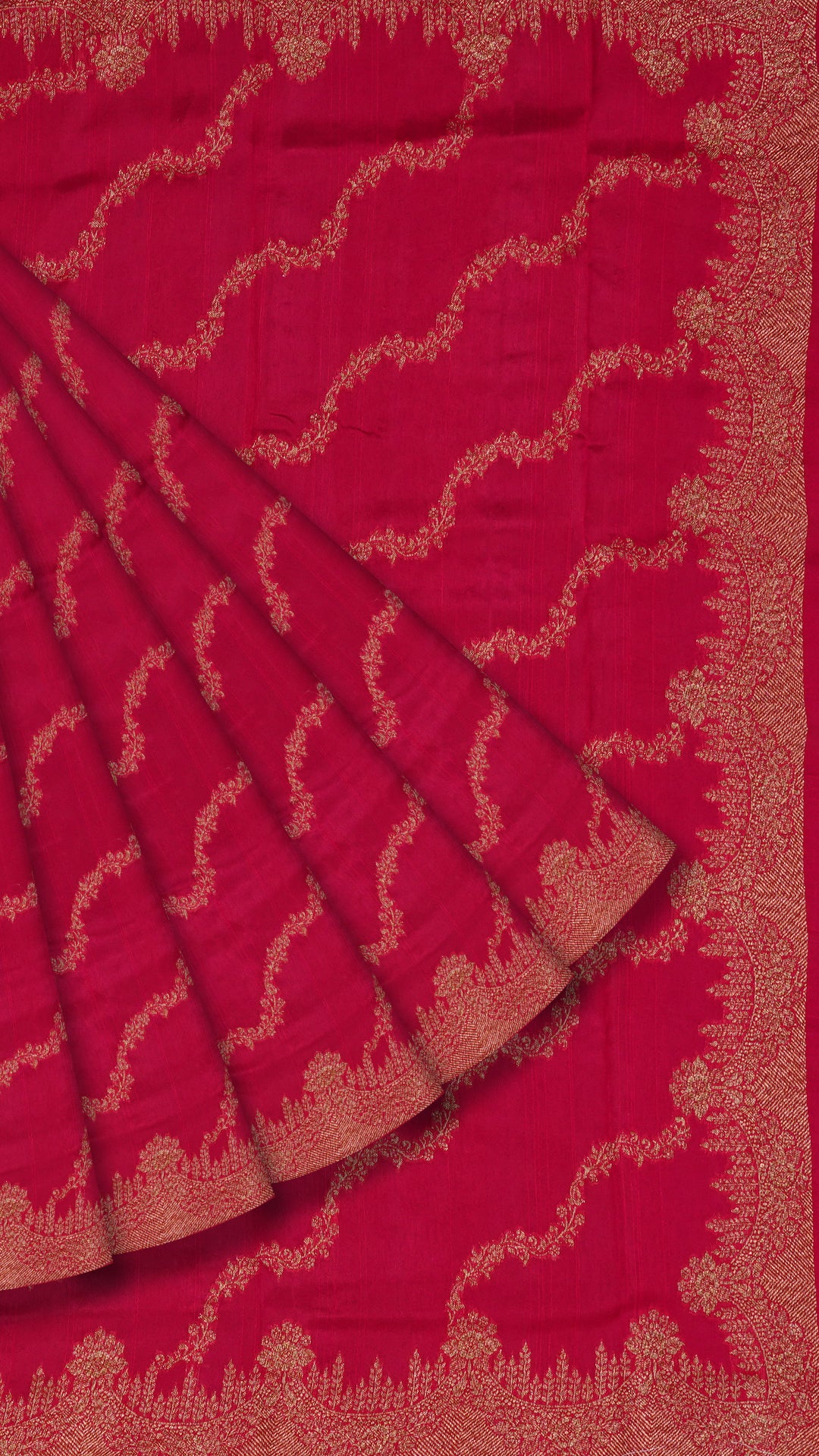 Pink Bhagalpur Silk Saree with Self Zari Border
