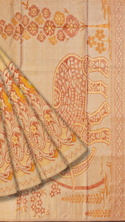 Multi-Colour Dharmavaram Pattu Saree with Self Border