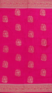 Multi-Colour Dola Silk Saree with Self Zari Border