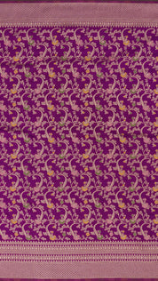 Multi-Colour Crepe Silk Saree with Self Zari Border