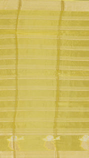 Multicolor Mashru Silk Saree with Floral Design & Zari Border