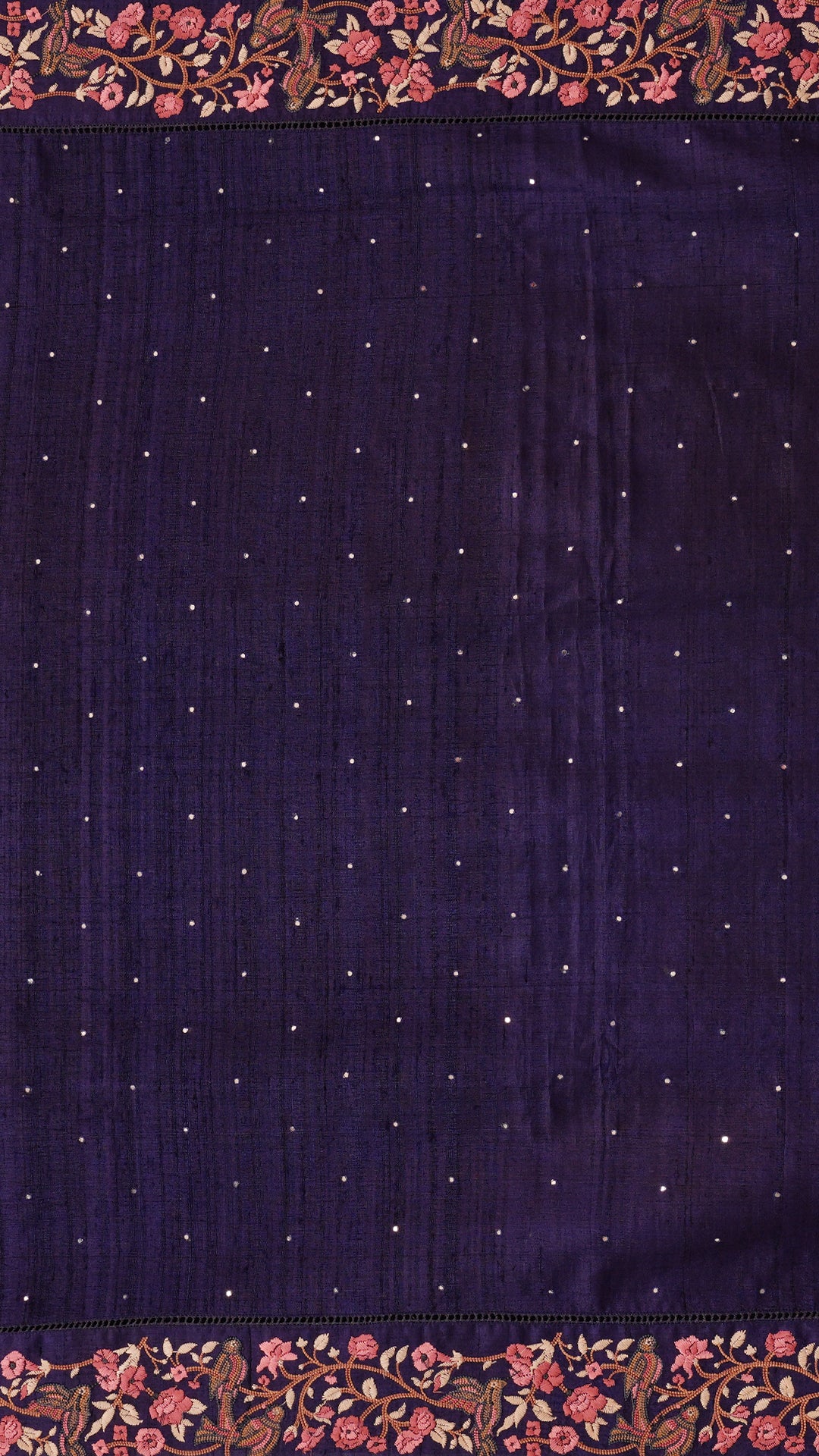 Casual Jute Silk Saree with Thread Embroidery Border