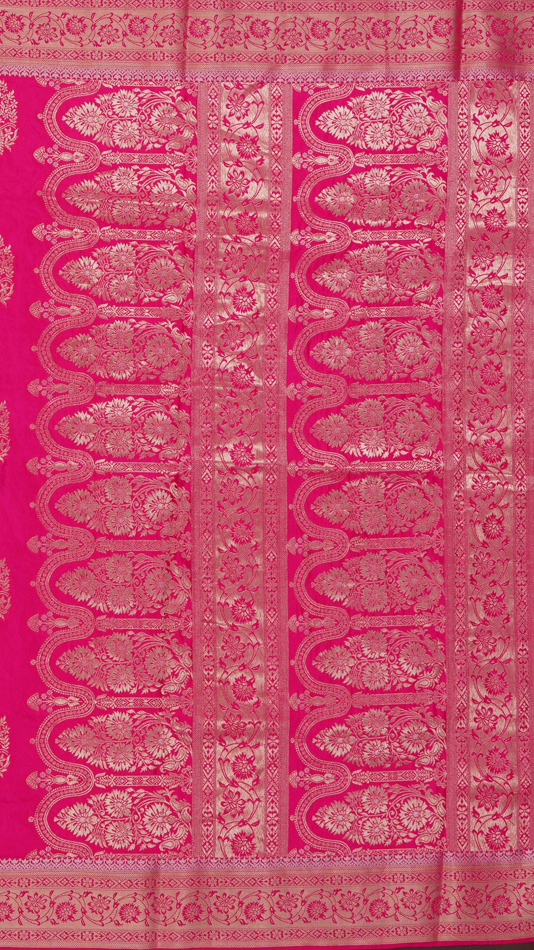 Multi-Colour Dola Silk Saree with Self Zari Border