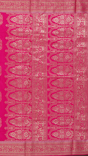 Multi-Colour Dola Silk Saree with Self Zari Border