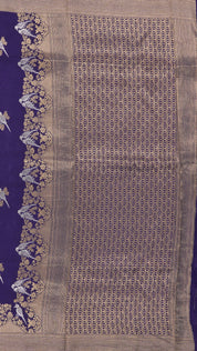 Multi-Colour Mashru Silk Saree with Parrot Zari Border
