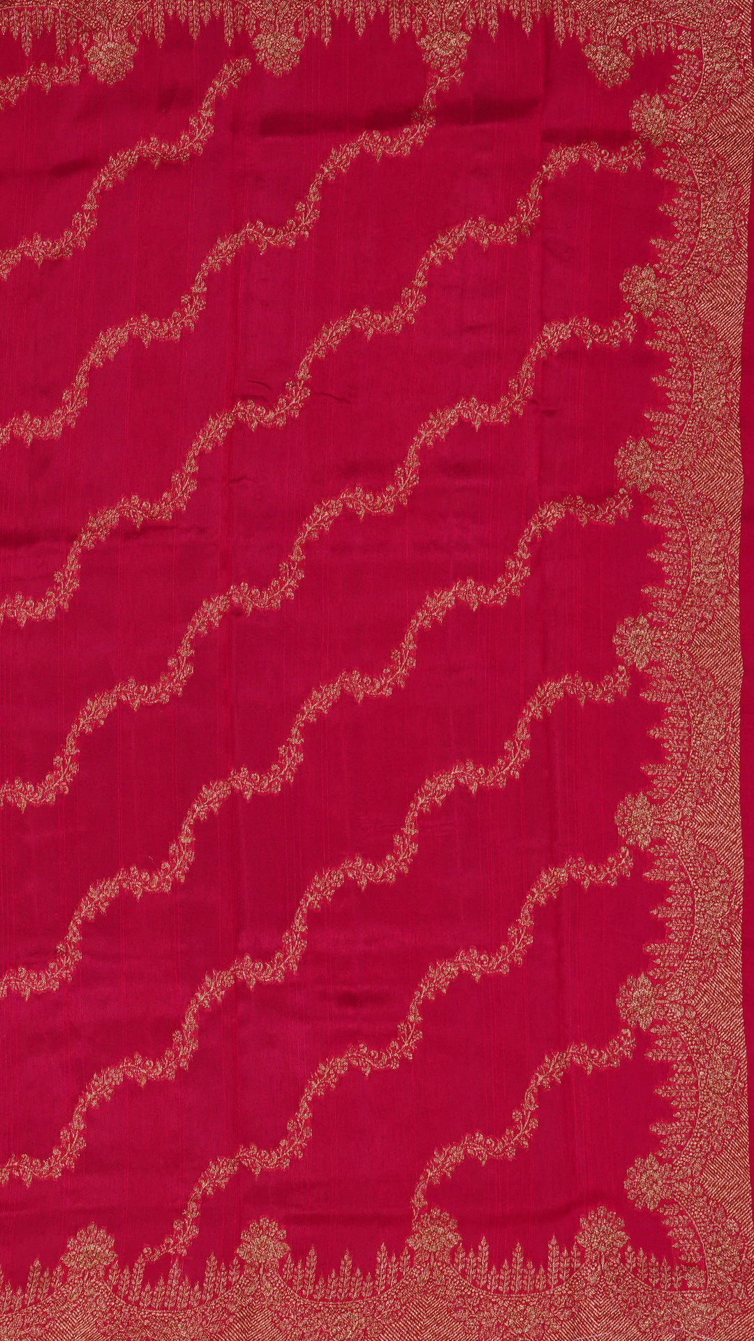 Pink Bhagalpur Silk Saree with Self Zari Border