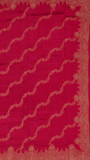 Pink Bhagalpur Silk Saree with Self Zari Border