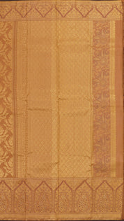 Biscuit Dharmavaram Pattu Saree with Self Brocade Design