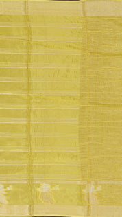 Multicolor Mashru Silk Saree with Floral Design & Zari Border