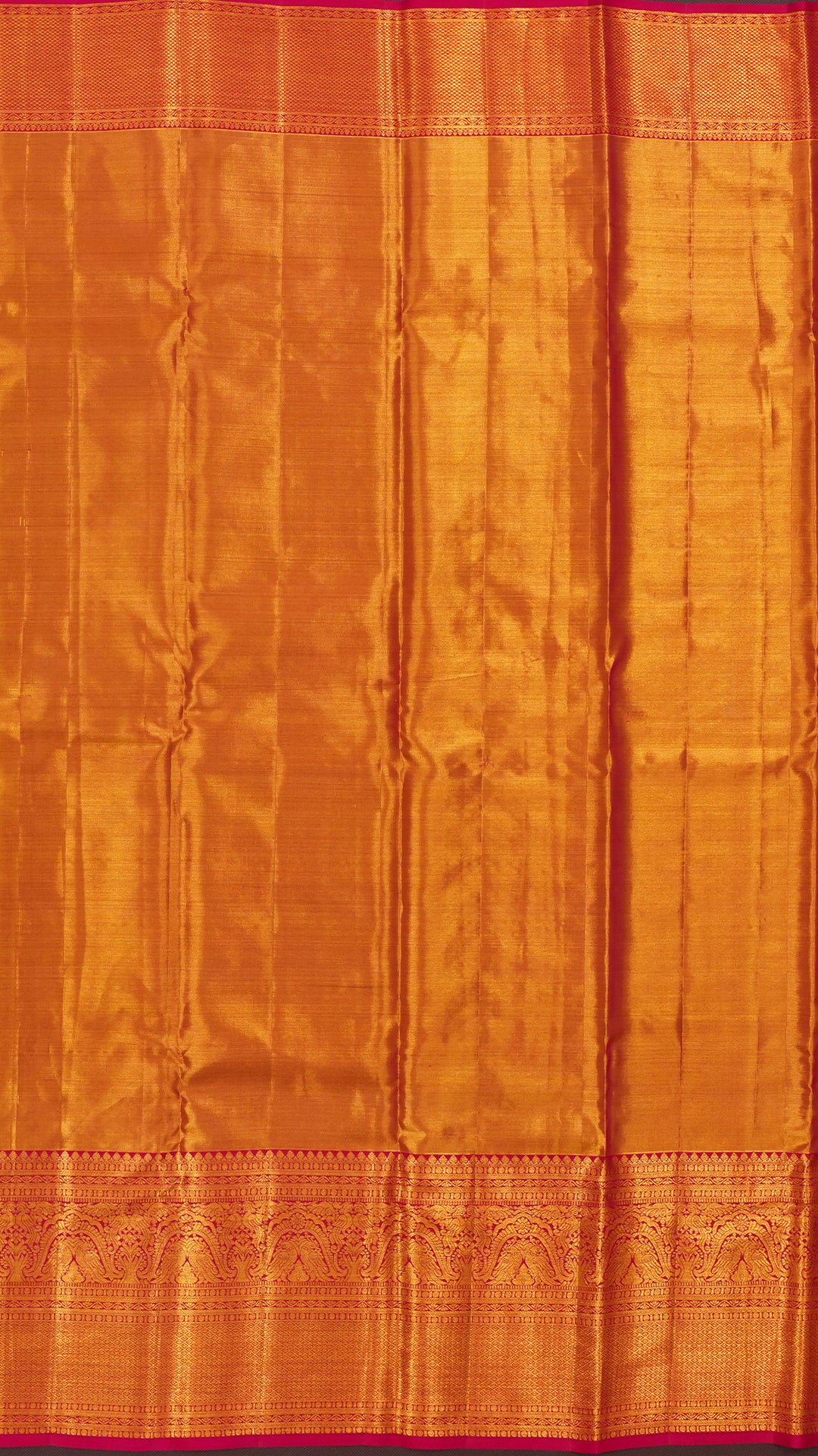 Mehendi Green Dharmavaram Pattu Saree with Zari Border