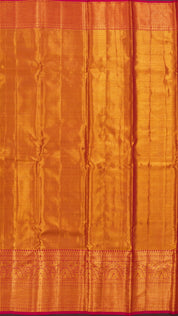 Mehendi Green Dharmavaram Pattu Saree with Zari Border