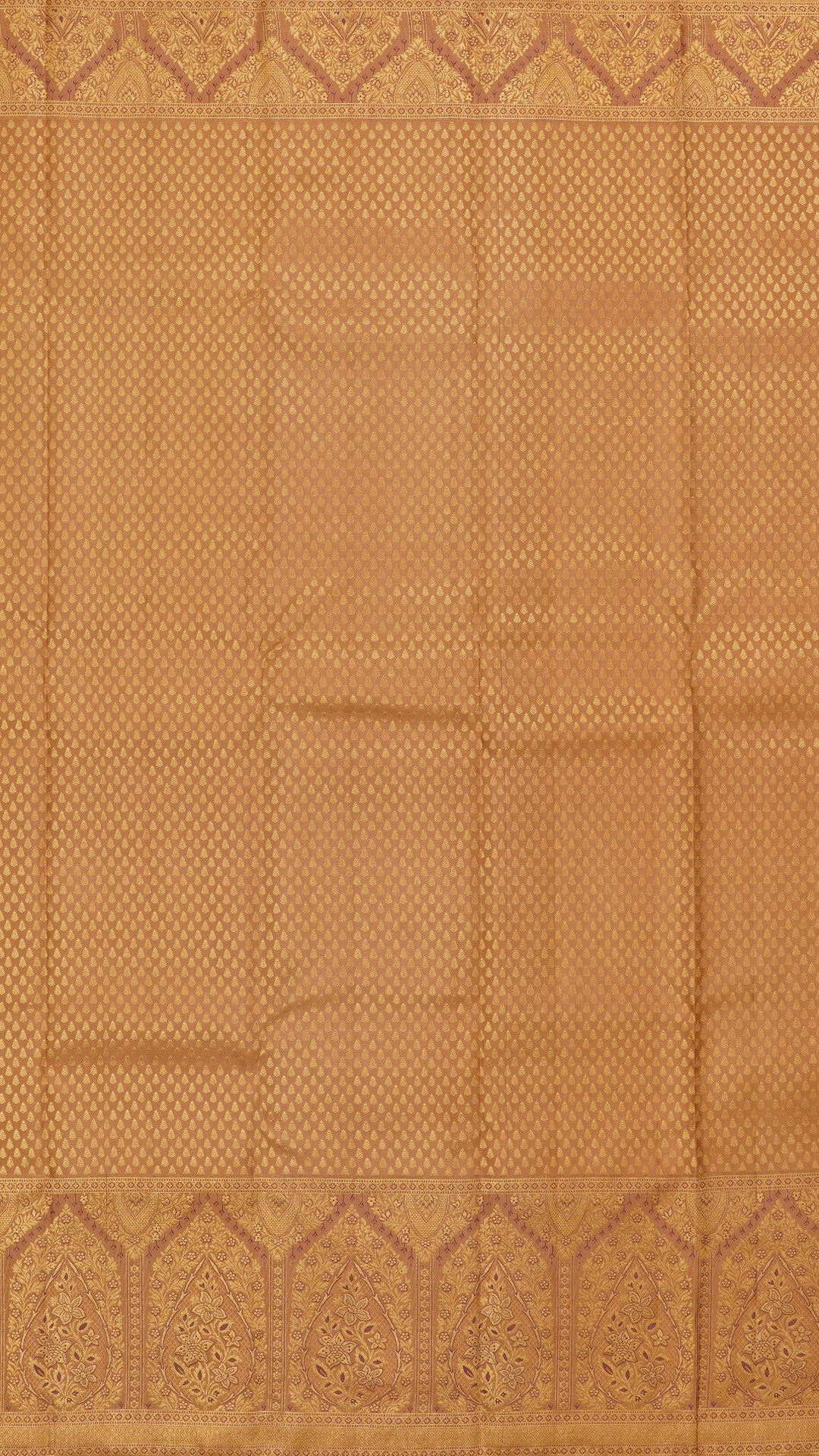 Biscuit Dharmavaram Pattu Saree with Self Brocade Design