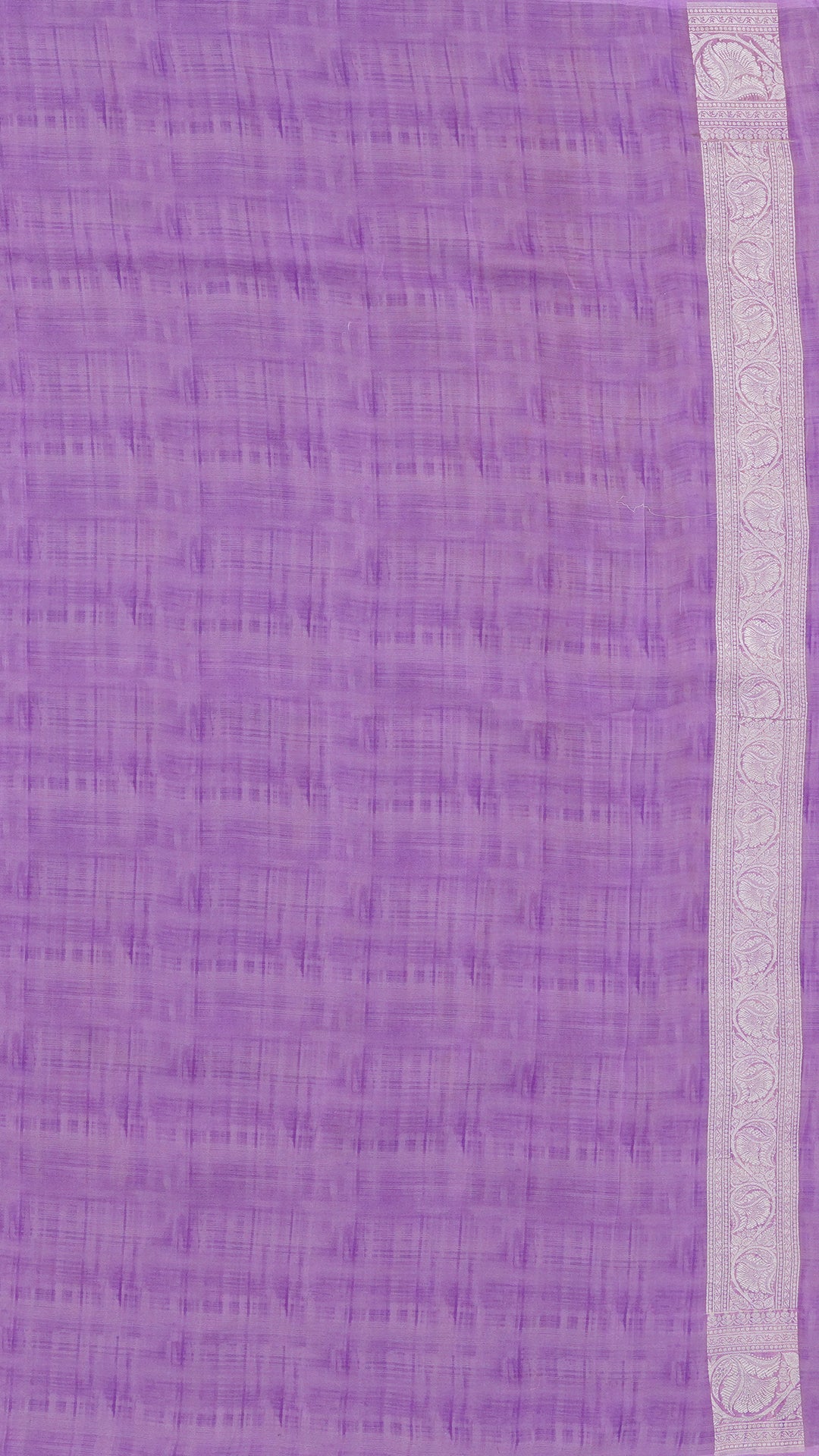 Lavender Bhagalpur Silk Saree with Self Kaddi Border