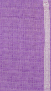 Lavender Bhagalpur Silk Saree with Self Kaddi Border