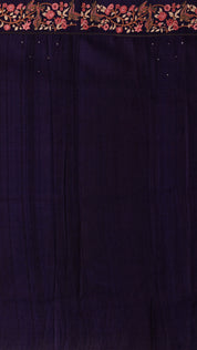 Casual Jute Silk Saree with Thread Embroidery Border