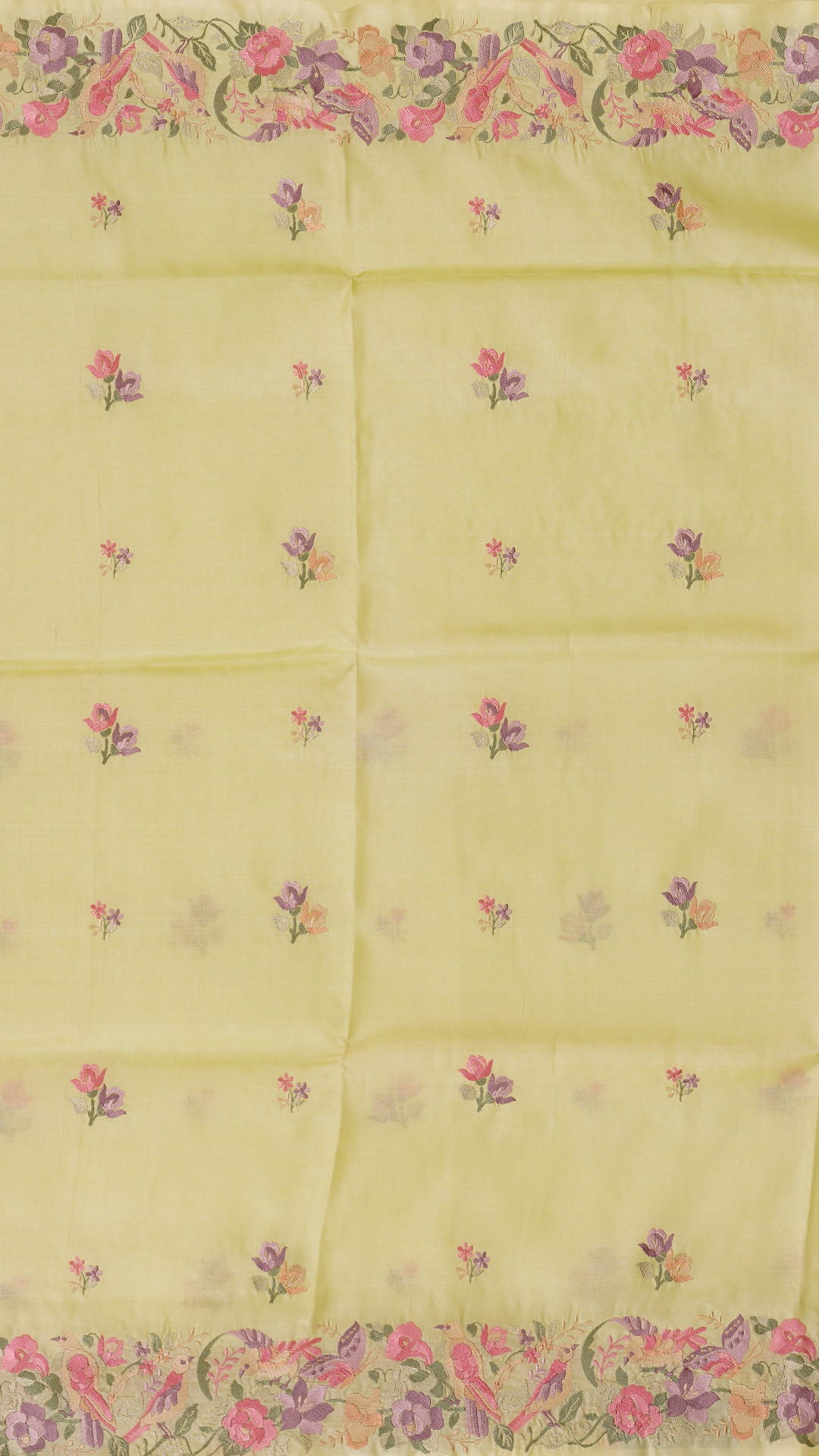 Tusser Silk Saree in Pista Green for Subtle Everyday Style