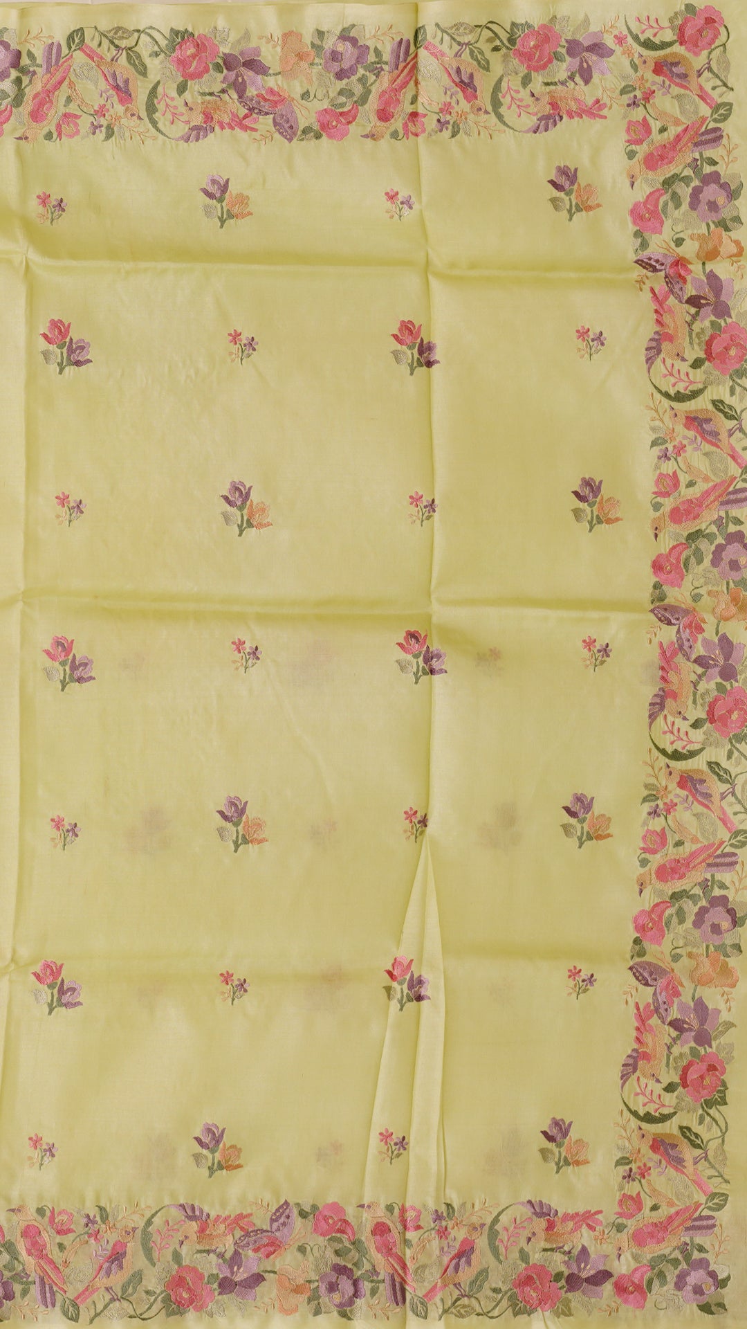 Tusser Silk Saree in Pista Green for Subtle Everyday Style